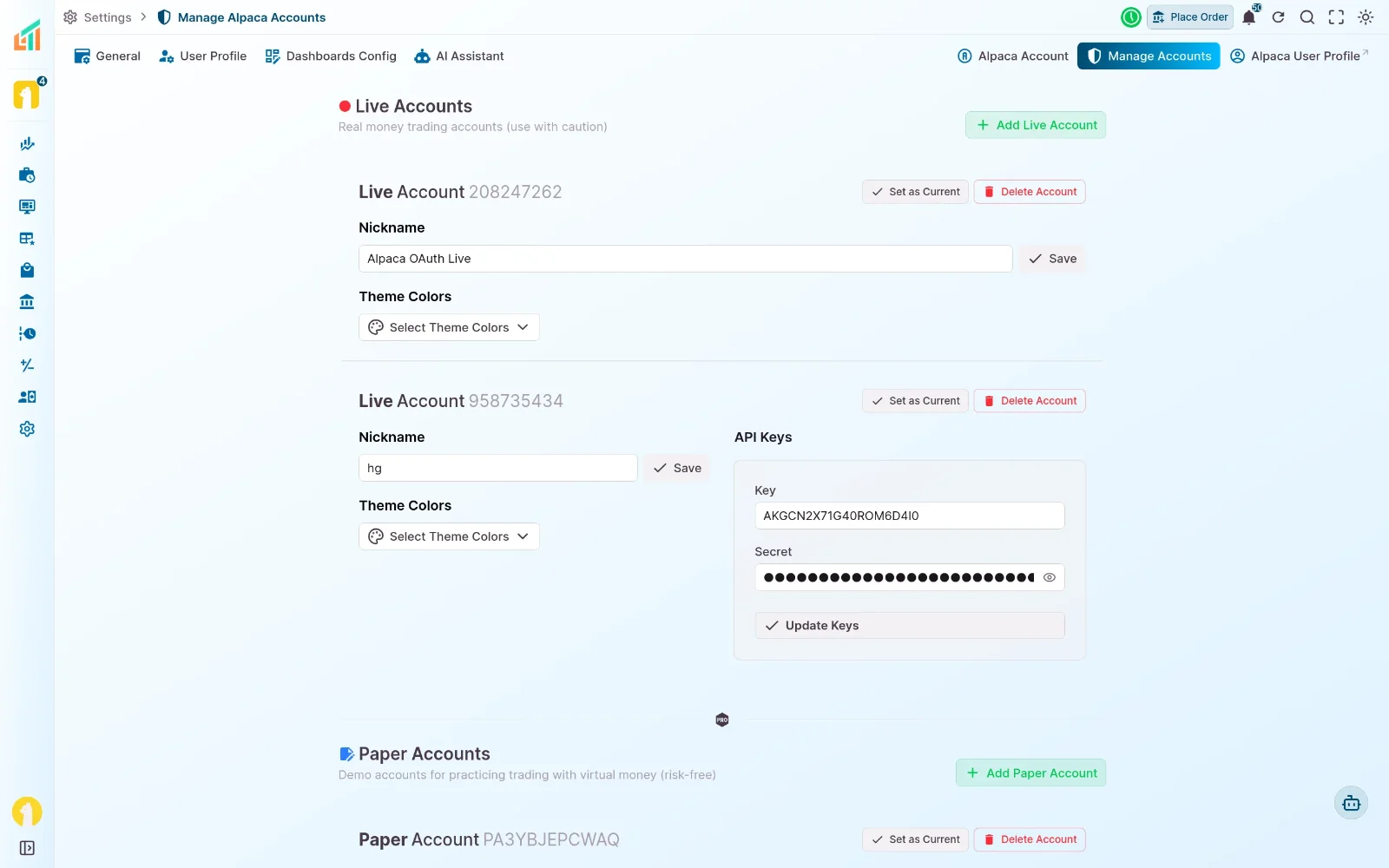 Multi-Account Support